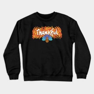 Thankful Turkey - Happy Thanksgiving Crewneck Sweatshirt